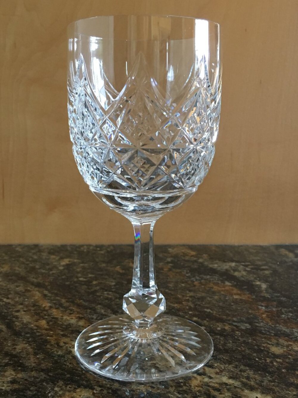 VTG Baccarat France Cut Crystal 'Colbert' Water Glass - D